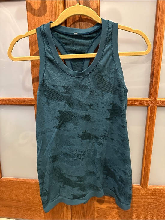 Athleta Tops - Athleta Dark Teal Camouflage Racerback Tank